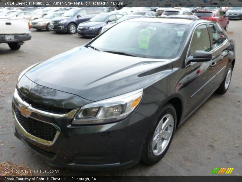 Ashen Gray Metallic / Jet Black/Titanium 2014 Chevrolet Malibu LS
