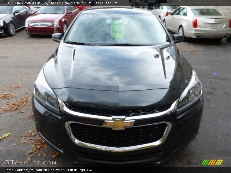 Ashen Gray Metallic / Jet Black/Titanium 2014 Chevrolet Malibu LS