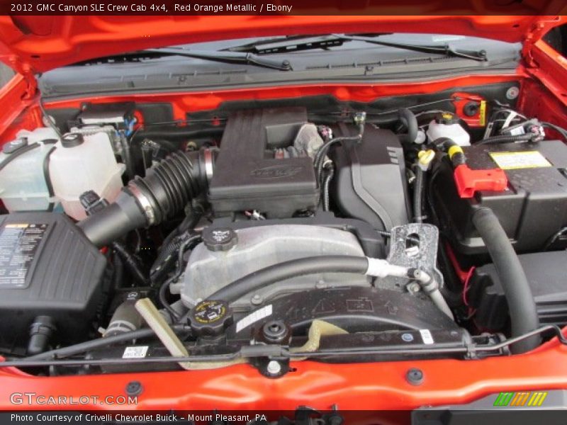 Red Orange Metallic / Ebony 2012 GMC Canyon SLE Crew Cab 4x4