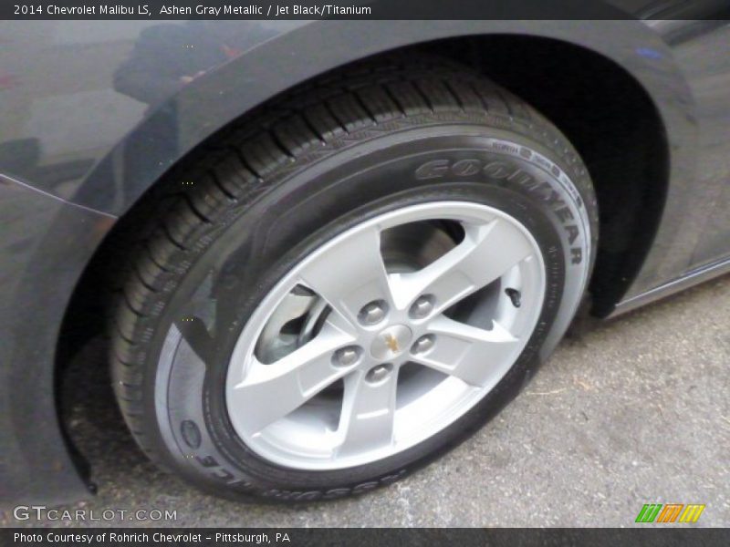 Ashen Gray Metallic / Jet Black/Titanium 2014 Chevrolet Malibu LS