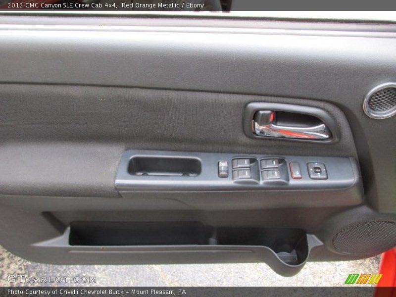 Red Orange Metallic / Ebony 2012 GMC Canyon SLE Crew Cab 4x4