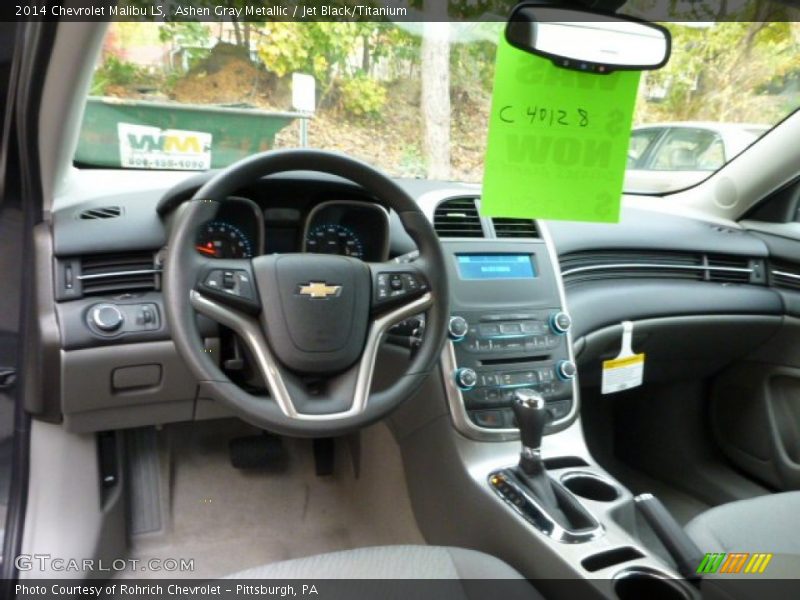 Ashen Gray Metallic / Jet Black/Titanium 2014 Chevrolet Malibu LS