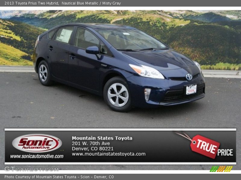 Nautical Blue Metallic / Misty Gray 2013 Toyota Prius Two Hybrid