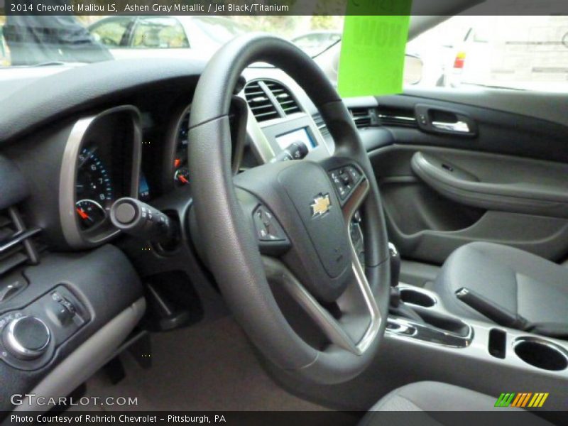 Ashen Gray Metallic / Jet Black/Titanium 2014 Chevrolet Malibu LS