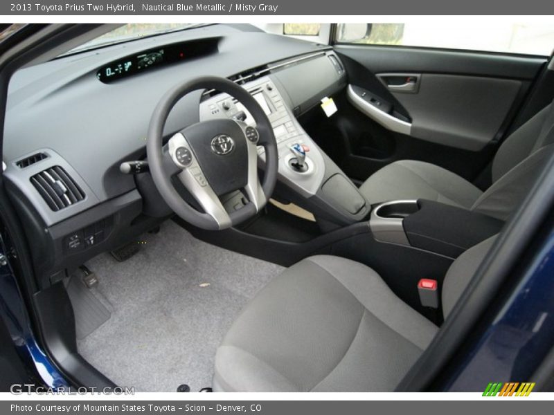 Nautical Blue Metallic / Misty Gray 2013 Toyota Prius Two Hybrid