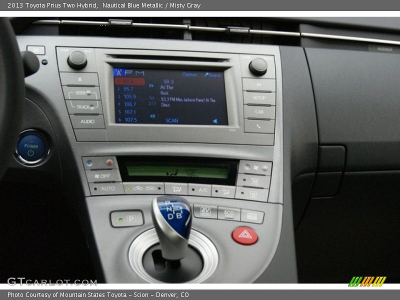Nautical Blue Metallic / Misty Gray 2013 Toyota Prius Two Hybrid