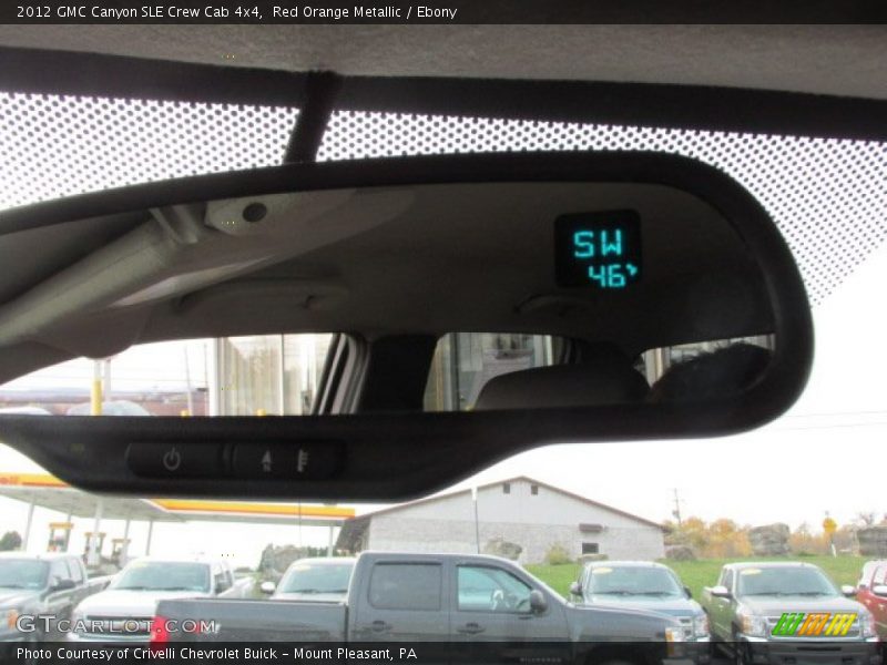 Red Orange Metallic / Ebony 2012 GMC Canyon SLE Crew Cab 4x4