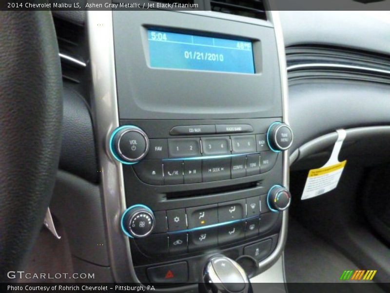 Ashen Gray Metallic / Jet Black/Titanium 2014 Chevrolet Malibu LS