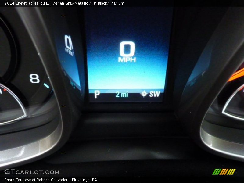 Ashen Gray Metallic / Jet Black/Titanium 2014 Chevrolet Malibu LS