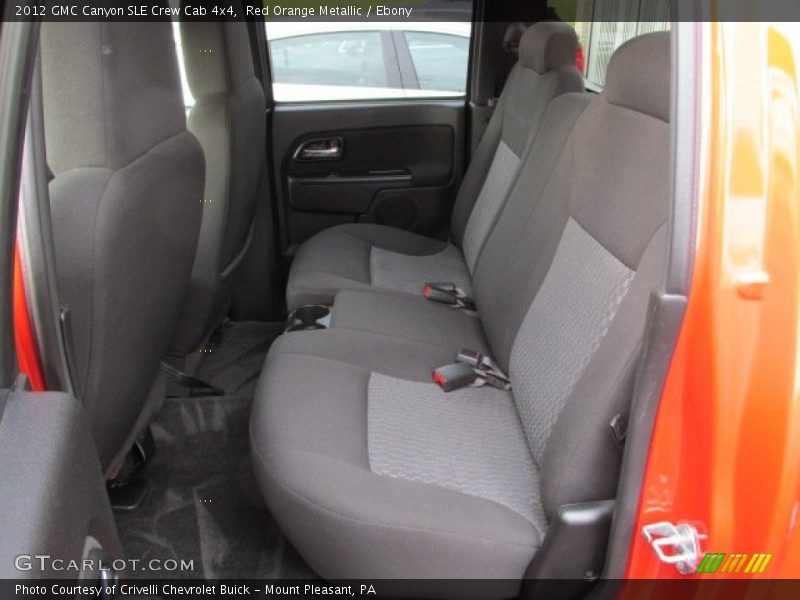 Red Orange Metallic / Ebony 2012 GMC Canyon SLE Crew Cab 4x4