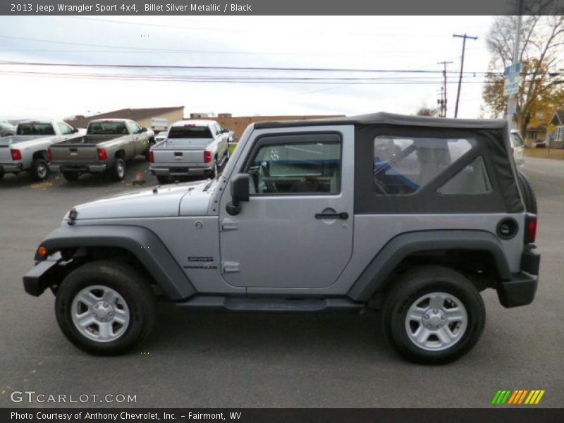 Billet Silver Metallic / Black 2013 Jeep Wrangler Sport 4x4
