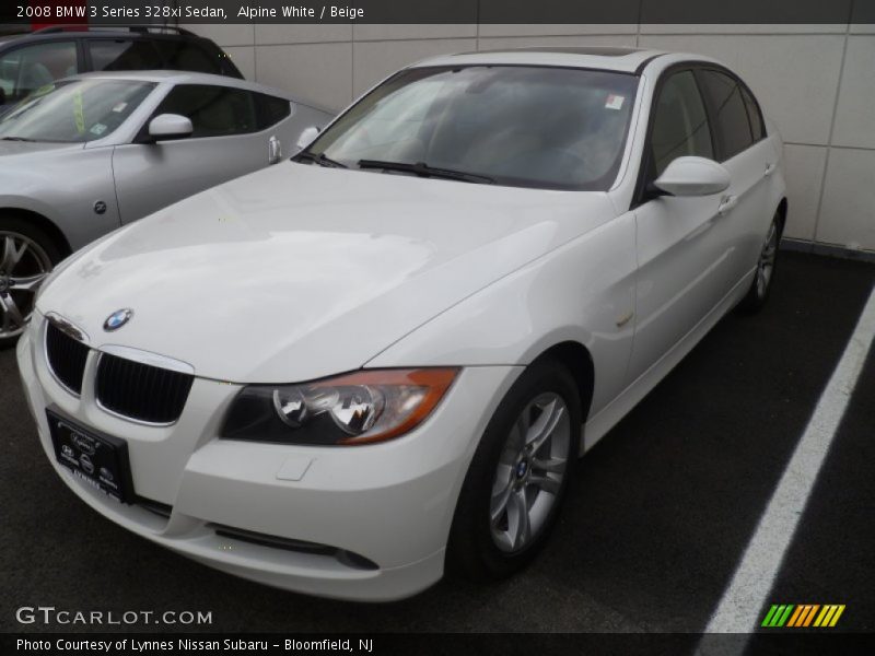 Alpine White / Beige 2008 BMW 3 Series 328xi Sedan