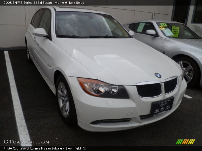 Alpine White / Beige 2008 BMW 3 Series 328xi Sedan