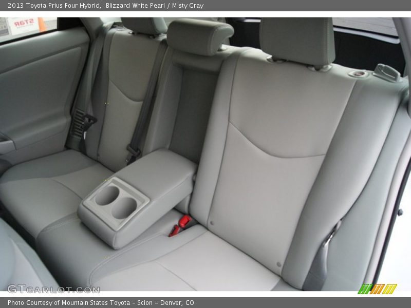 Blizzard White Pearl / Misty Gray 2013 Toyota Prius Four Hybrid