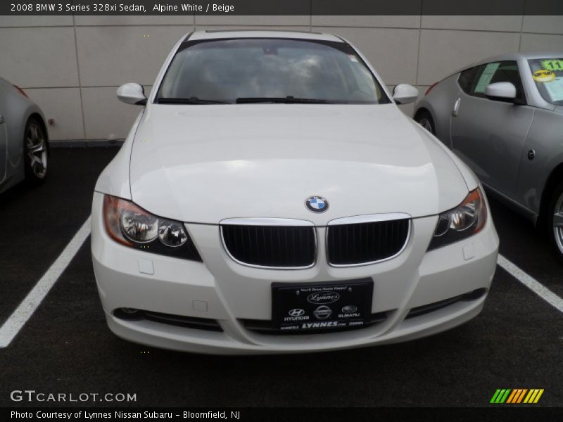 Alpine White / Beige 2008 BMW 3 Series 328xi Sedan