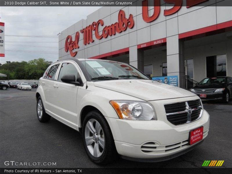 Stone White / Dark Slate Gray/Medium Graystone 2010 Dodge Caliber SXT