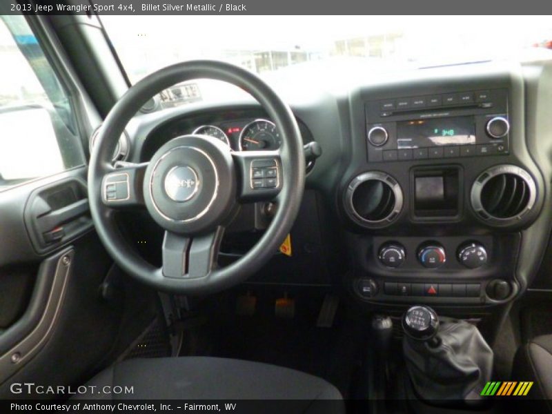 Billet Silver Metallic / Black 2013 Jeep Wrangler Sport 4x4