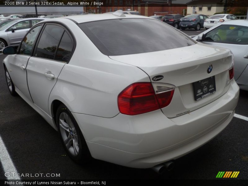 Alpine White / Beige 2008 BMW 3 Series 328xi Sedan