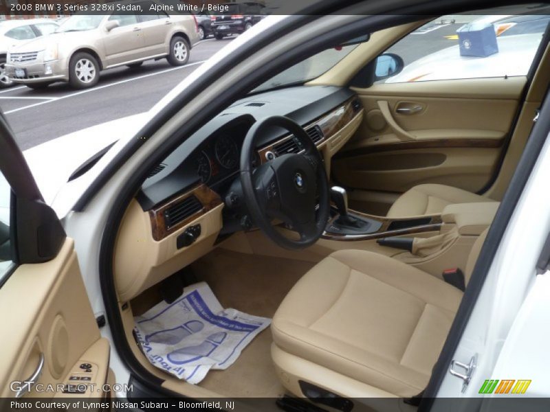Alpine White / Beige 2008 BMW 3 Series 328xi Sedan