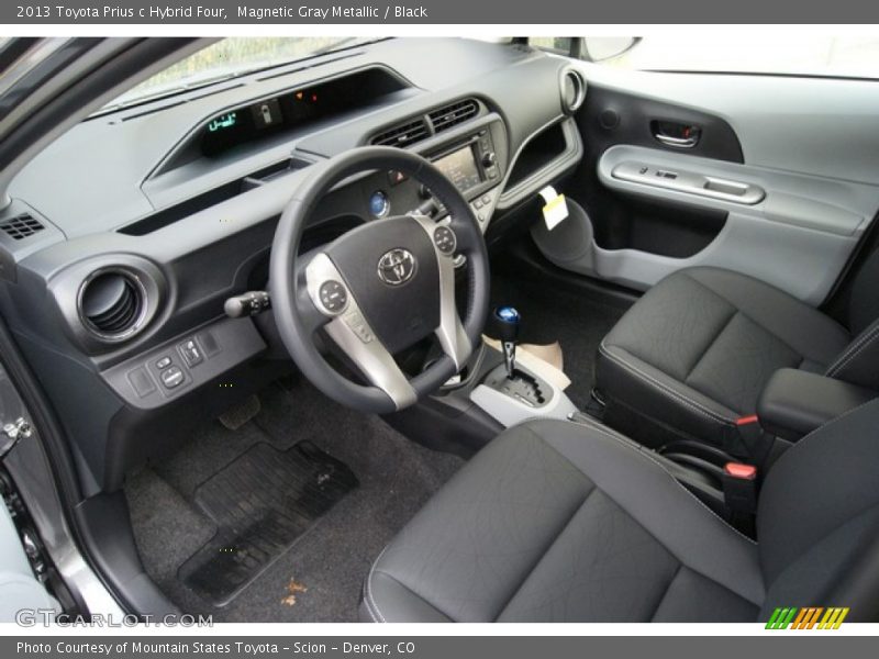  2013 Prius c Hybrid Four Black Interior