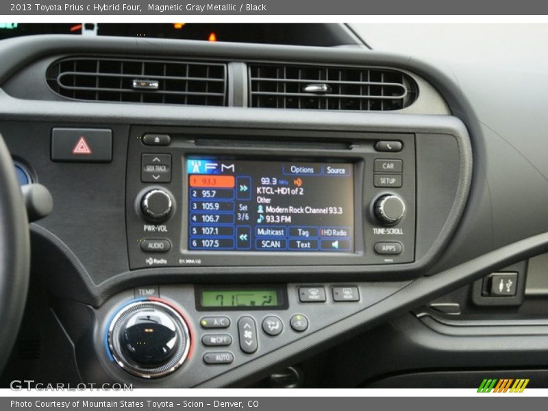 Controls of 2013 Prius c Hybrid Four