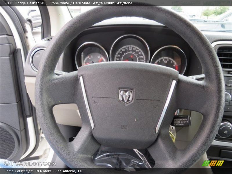Stone White / Dark Slate Gray/Medium Graystone 2010 Dodge Caliber SXT