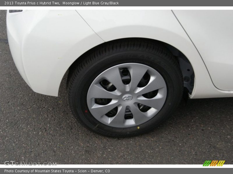 Moonglow / Light Blue Gray/Black 2013 Toyota Prius c Hybrid Two
