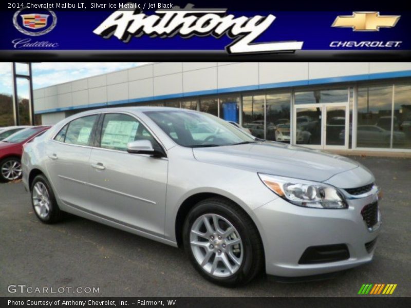 Silver Ice Metallic / Jet Black 2014 Chevrolet Malibu LT
