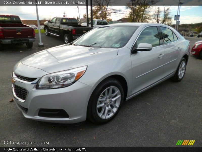 Silver Ice Metallic / Jet Black 2014 Chevrolet Malibu LT