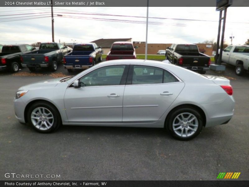 Silver Ice Metallic / Jet Black 2014 Chevrolet Malibu LT