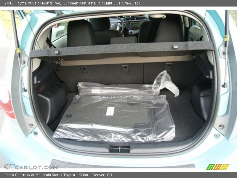 Summer Rain Metallic / Light Blue Gray/Black 2013 Toyota Prius c Hybrid Two
