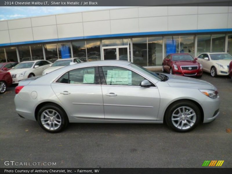 Silver Ice Metallic / Jet Black 2014 Chevrolet Malibu LT