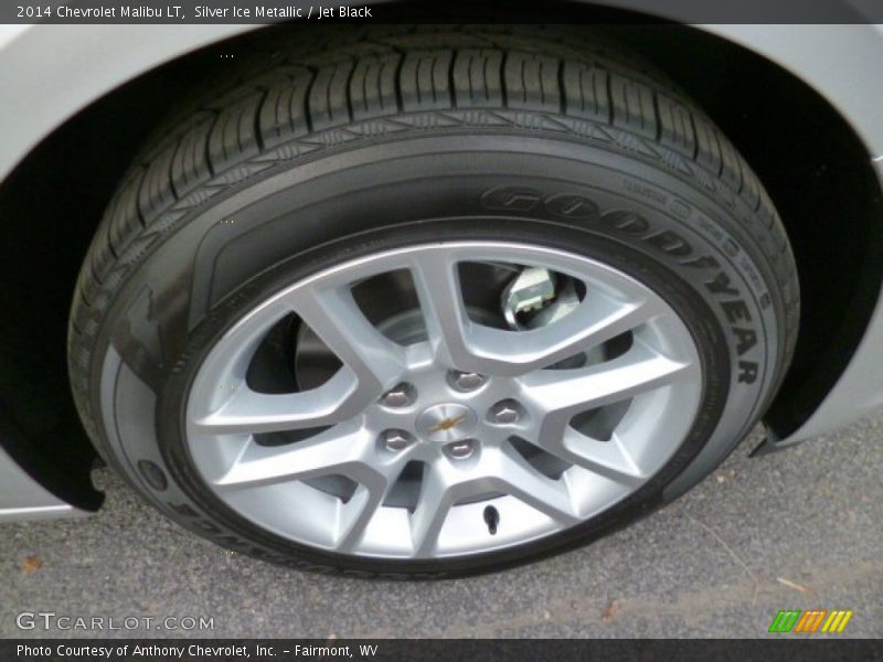 Silver Ice Metallic / Jet Black 2014 Chevrolet Malibu LT