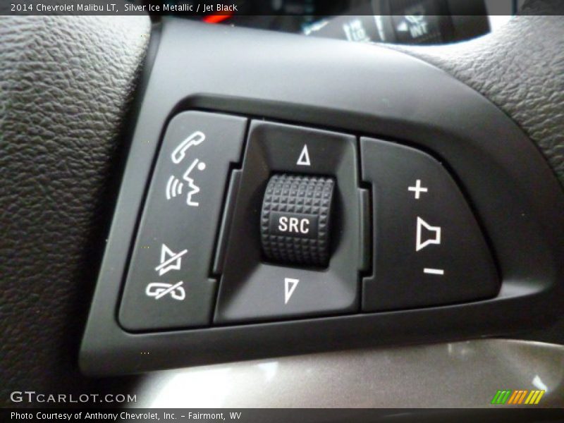 Silver Ice Metallic / Jet Black 2014 Chevrolet Malibu LT