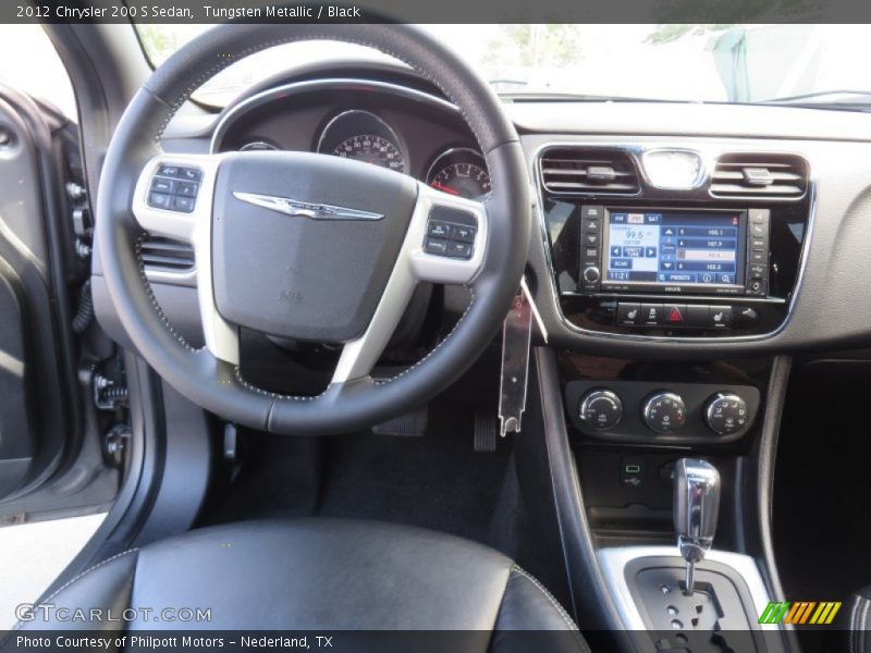 Tungsten Metallic / Black 2012 Chrysler 200 S Sedan
