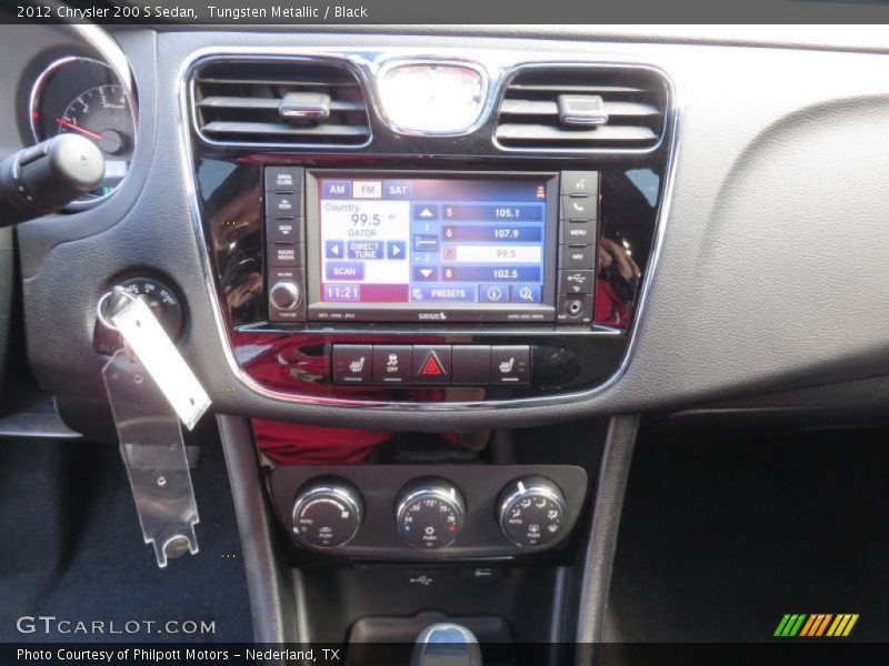 Tungsten Metallic / Black 2012 Chrysler 200 S Sedan