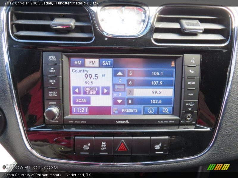 Tungsten Metallic / Black 2012 Chrysler 200 S Sedan