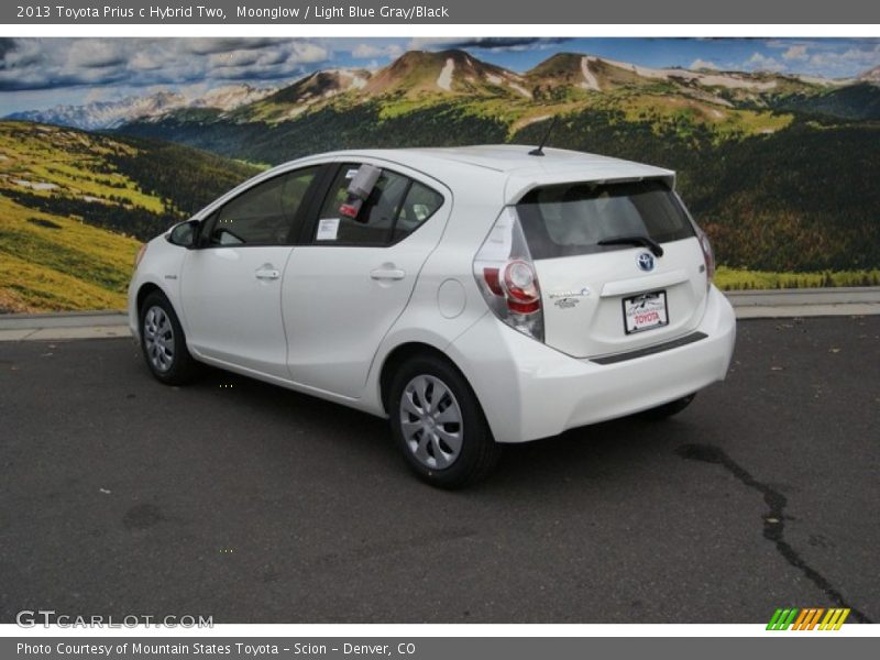 Moonglow / Light Blue Gray/Black 2013 Toyota Prius c Hybrid Two