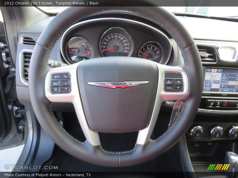 Tungsten Metallic / Black 2012 Chrysler 200 S Sedan