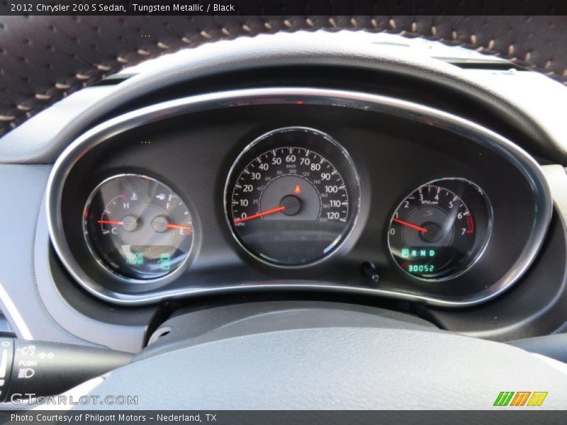 Tungsten Metallic / Black 2012 Chrysler 200 S Sedan