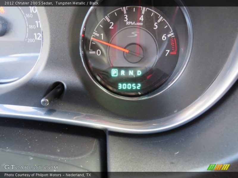 Tungsten Metallic / Black 2012 Chrysler 200 S Sedan