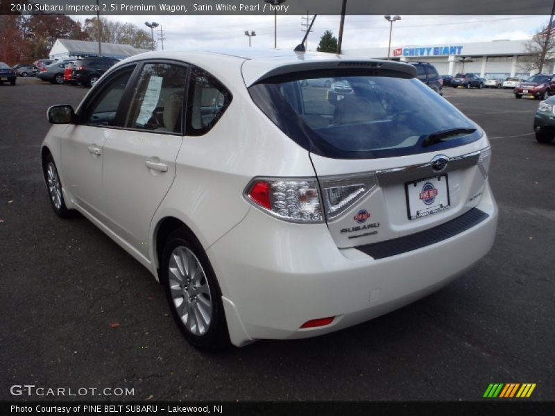Satin White Pearl / Ivory 2010 Subaru Impreza 2.5i Premium Wagon