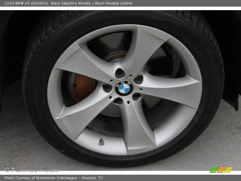 Black Sapphire Metallic / Black Nevada Leather 2009 BMW X6 xDrive50i