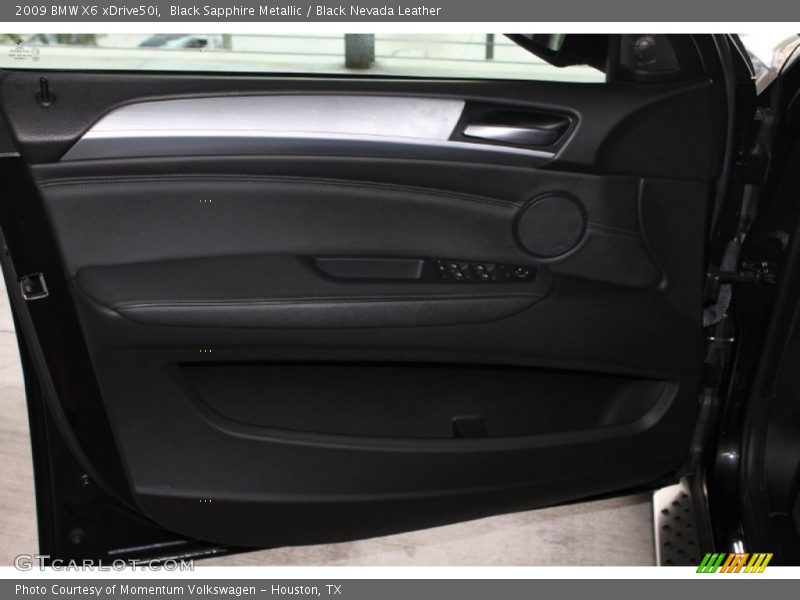 Black Sapphire Metallic / Black Nevada Leather 2009 BMW X6 xDrive50i