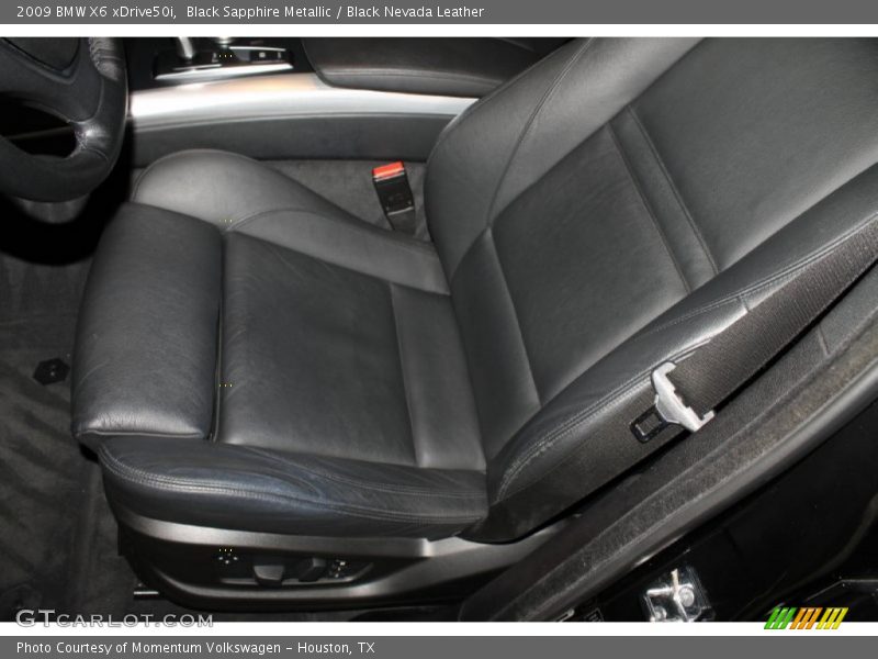 Black Sapphire Metallic / Black Nevada Leather 2009 BMW X6 xDrive50i