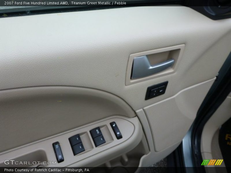 Titanium Green Metallic / Pebble 2007 Ford Five Hundred Limited AWD