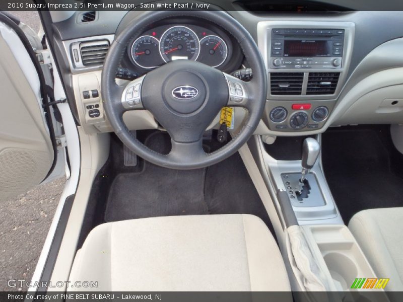 Satin White Pearl / Ivory 2010 Subaru Impreza 2.5i Premium Wagon