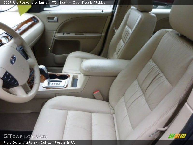 Titanium Green Metallic / Pebble 2007 Ford Five Hundred Limited AWD