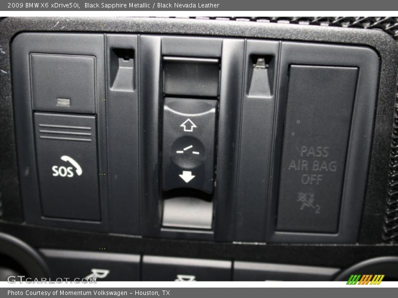 Black Sapphire Metallic / Black Nevada Leather 2009 BMW X6 xDrive50i