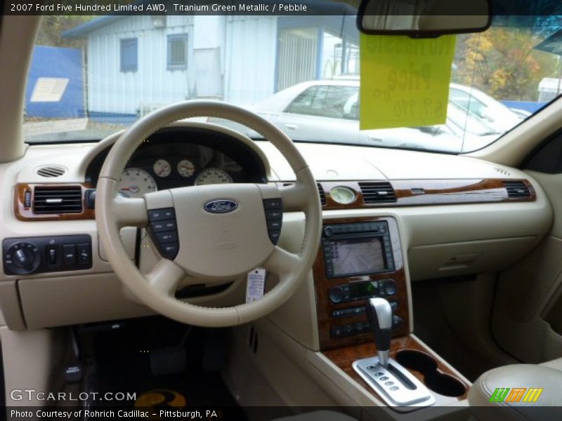 Titanium Green Metallic / Pebble 2007 Ford Five Hundred Limited AWD